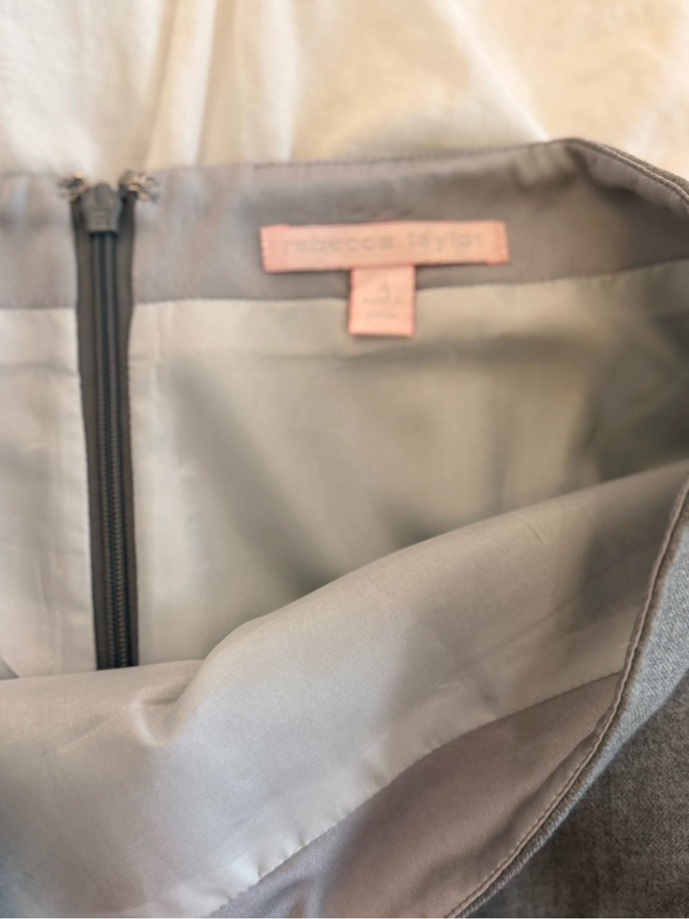 Rebecca Taylor Light Pink Label on Gray Lined Blazer - Picture 8 of 10